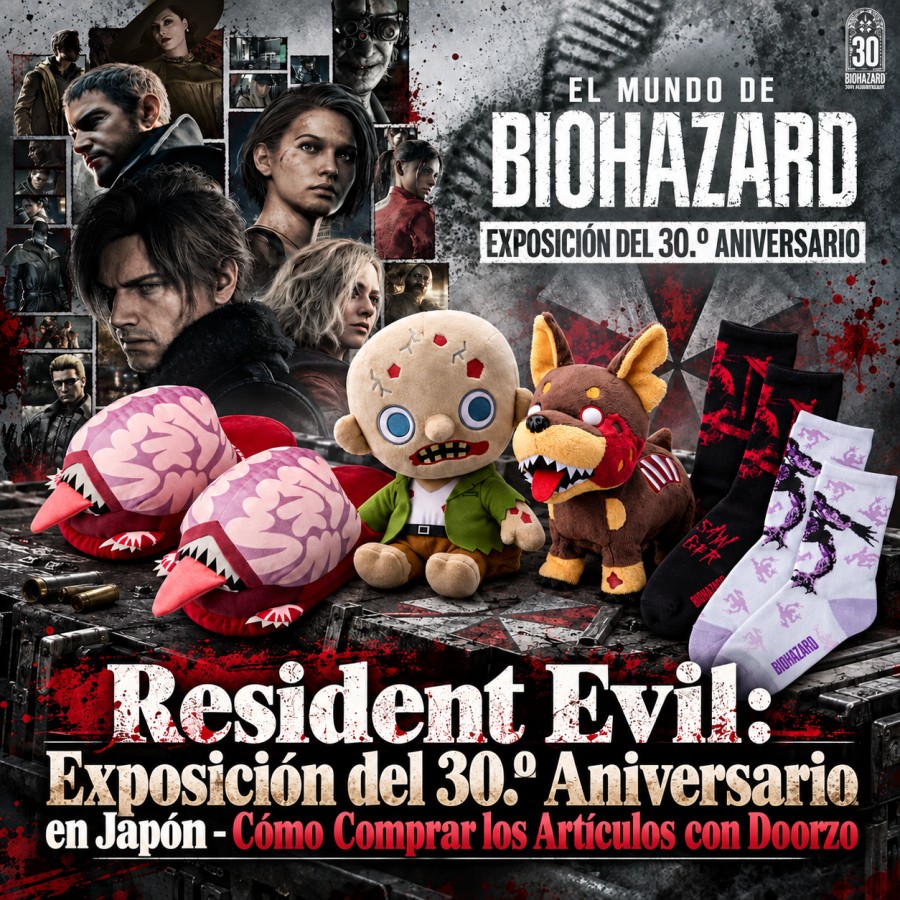 Exhibición de Resident Evil 30 Aniversario: Cómo Usar Doorzo para Comprar Merchandising desde Japón