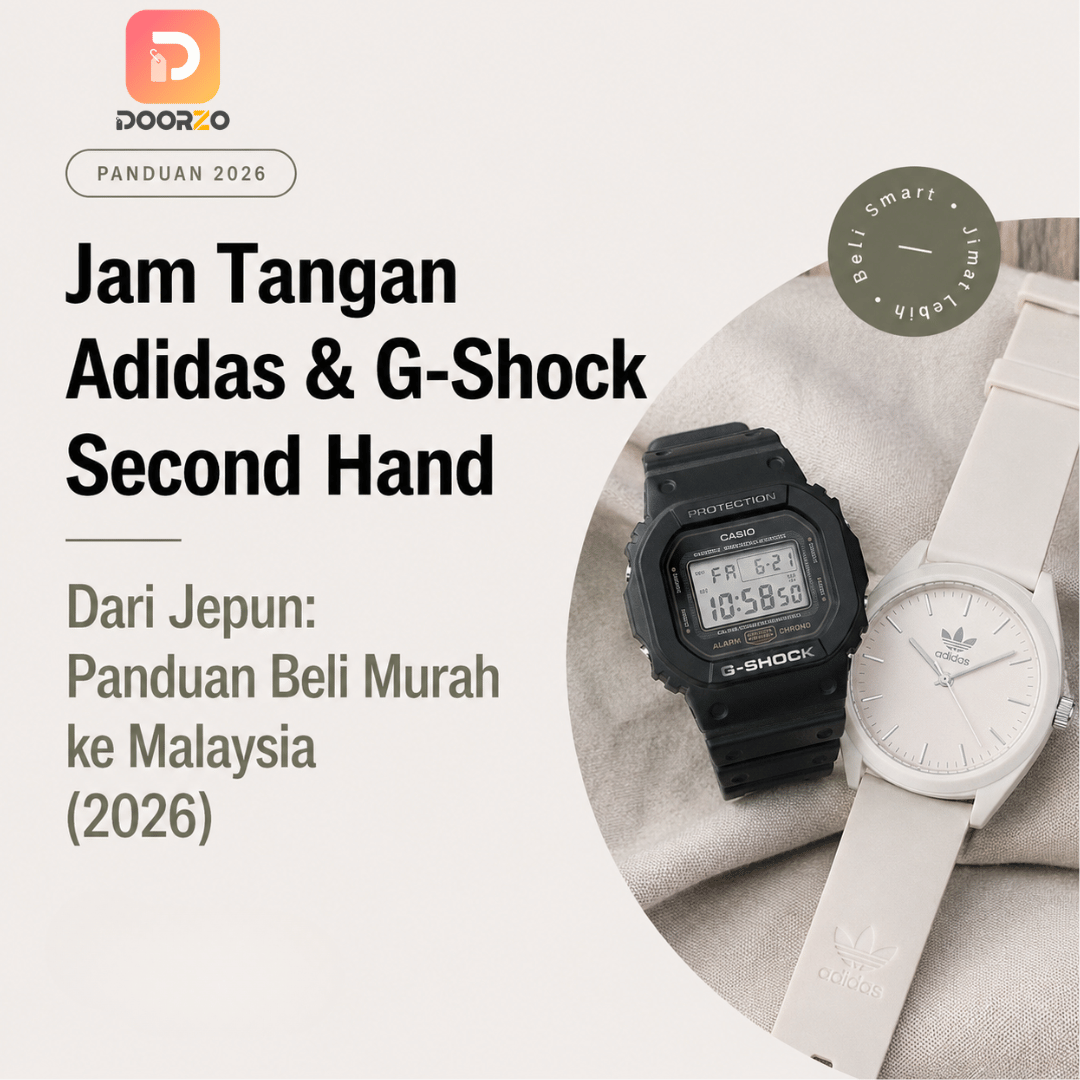 Jam Tangan Adidas & G-Shock Second Hand Dari Jepun: Panduan Beli Murah ke Malaysia (2026)