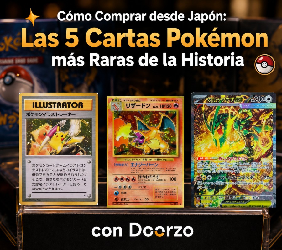 Cómo comprar desde Japón: las 5 cartas Pokémon más raras jamás creadas (guía 2026)